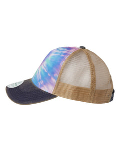 Tie Dye  Bluejays Embroidered Trucker Hat