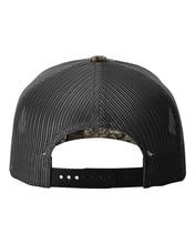 Load image into Gallery viewer, Embroidered Clever Bluejays Camo Richardson 112 Trucker Hat
