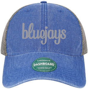 3D Bluejays Embroidered Washed Cavnas Hat