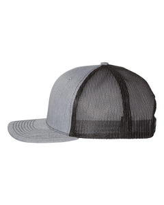 Embroidered Clever Bluejays Heather gray/ Black Richardson 112 Trucker Hat