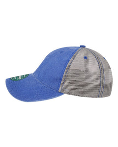 3D Bluejays Embroidered Washed Cavnas Hat