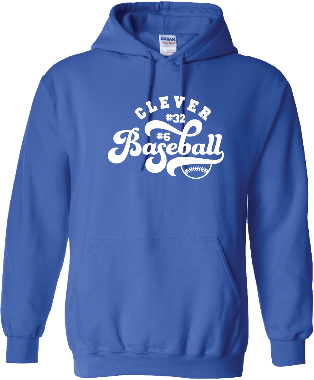 Personalized Clever Baseball Hoodie