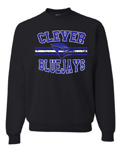 Sweatshirt Clever Bluejays Distressed