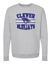 Load image into Gallery viewer, Sweatshirt Clever Bluejays Distressed
