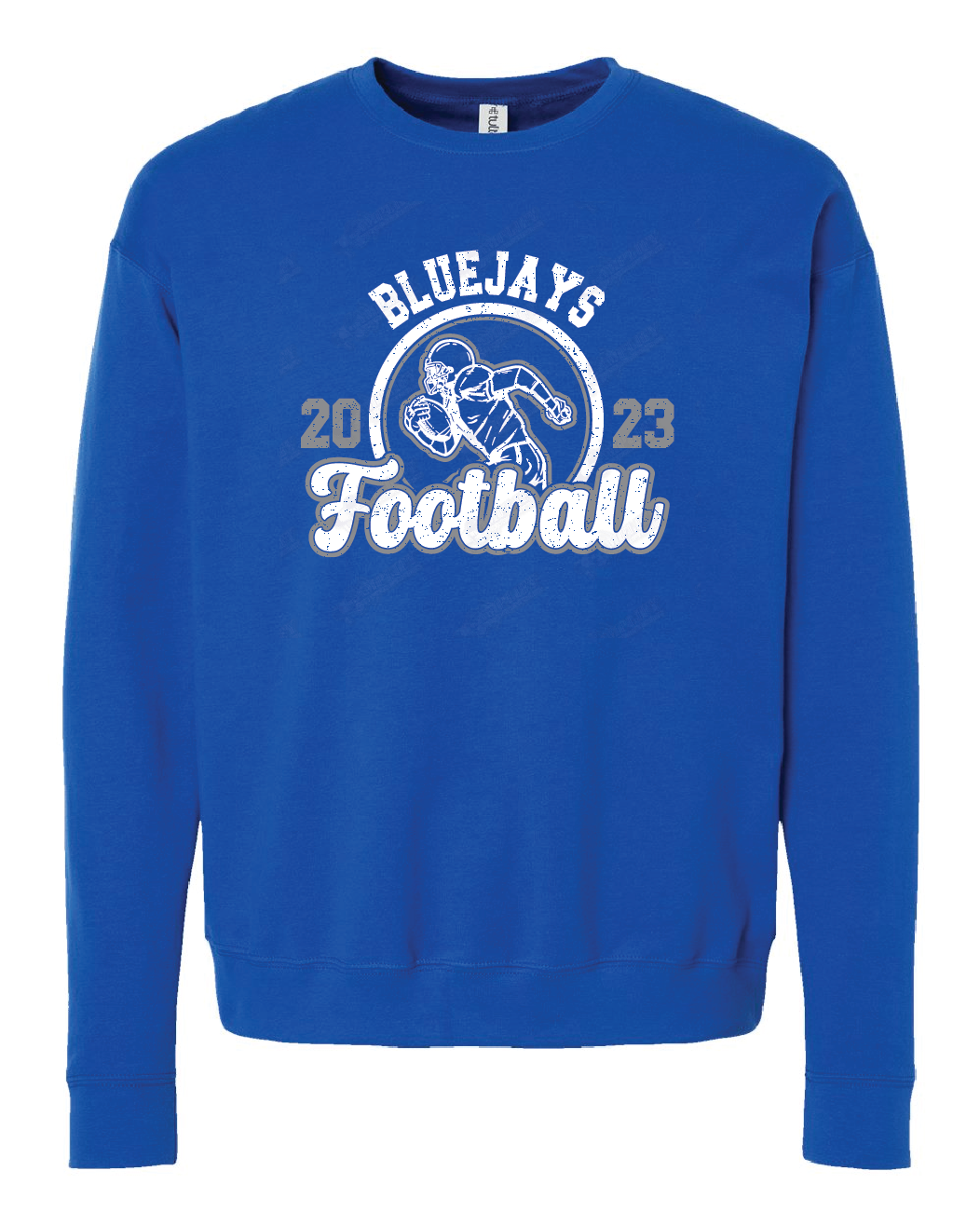 Sweatshirt Bluejays Football Distressed design