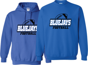 Bluejays Football Royal Blue Sweatshirt/Hoodie