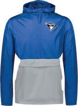 Load image into Gallery viewer, Embroidered Bluejay Mascot 1/4 Zip Windbreaker
