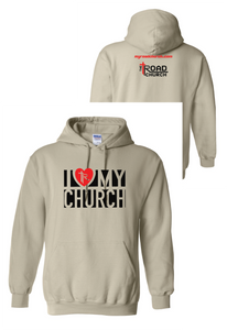 LOVE MY CHURCH - Short, Long, Crewnecks, Hoodies Cream/Natural