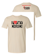 Load image into Gallery viewer, LOVE MY CHURCH - Short, Long, Crewnecks, Hoodies Cream/Natural
