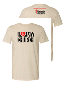 LOVE MY CHURCH - Short, Long, Crewnecks, Hoodies Cream/Natural