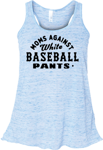 Moms Against White Baseball Pants Tanktop