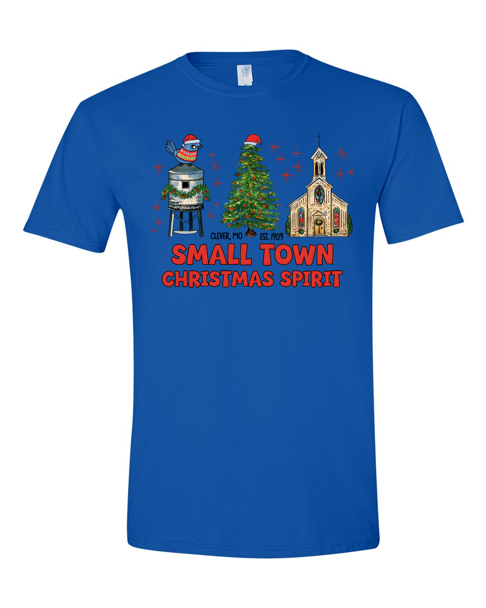 Small Town Christmas Spirit Short Sleeve