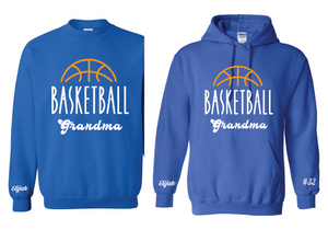 Embroidered Basketball Grandma Sweatshirt or Hoodie