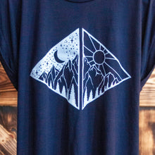 Load image into Gallery viewer, Night and Day Mountain Shirt
